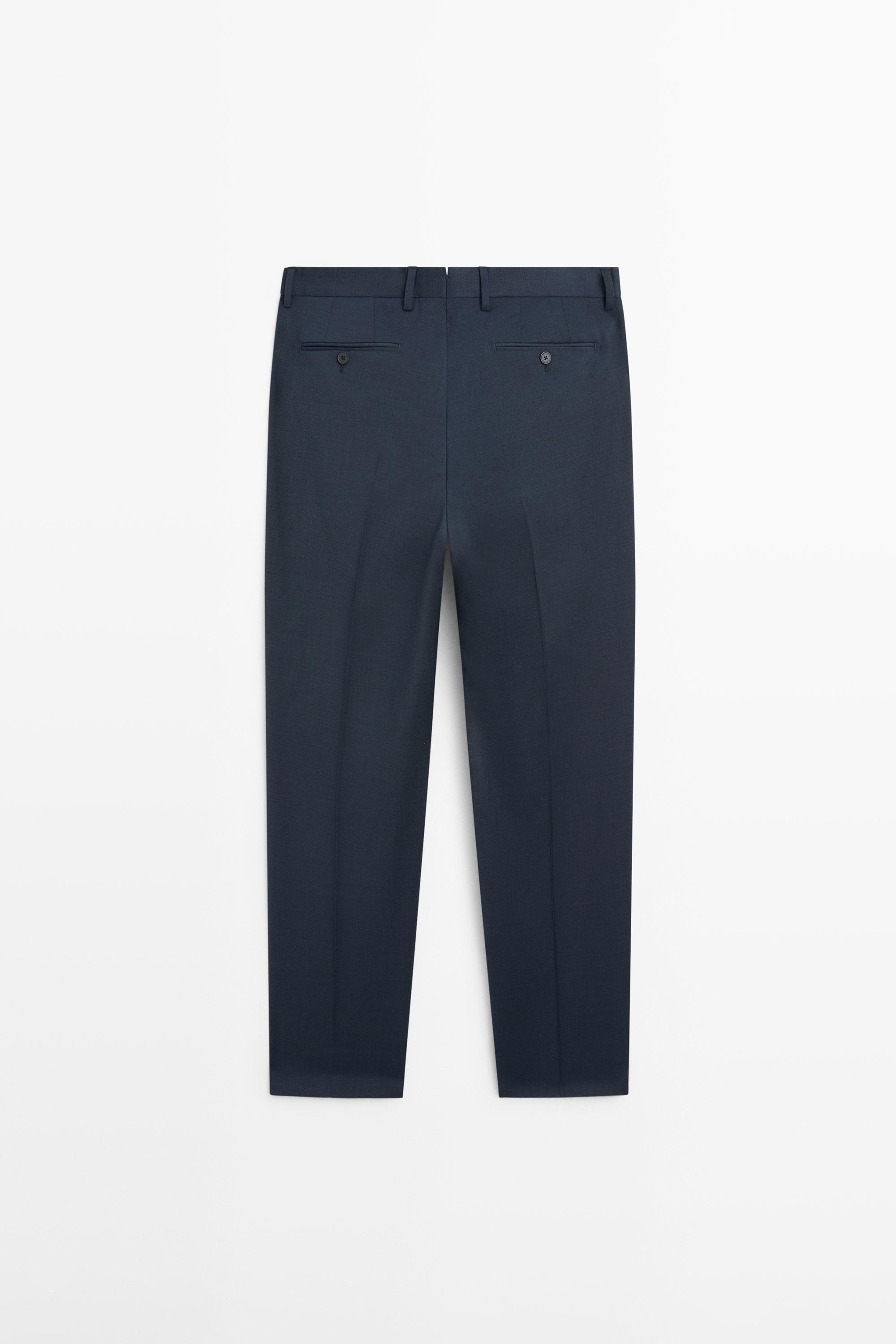 Cold wool suit trousers